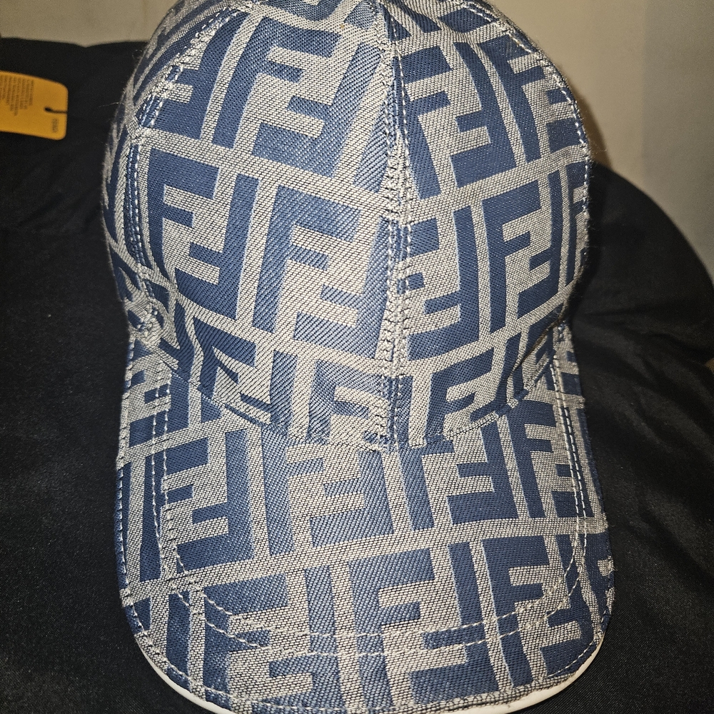 Fendi Blue Monogram Cap